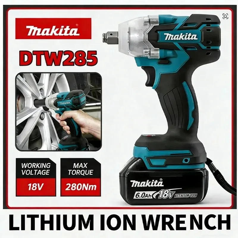 Electric Impact Wrench 800Nm - Makita 285 Nm – akumulatorowy klucz