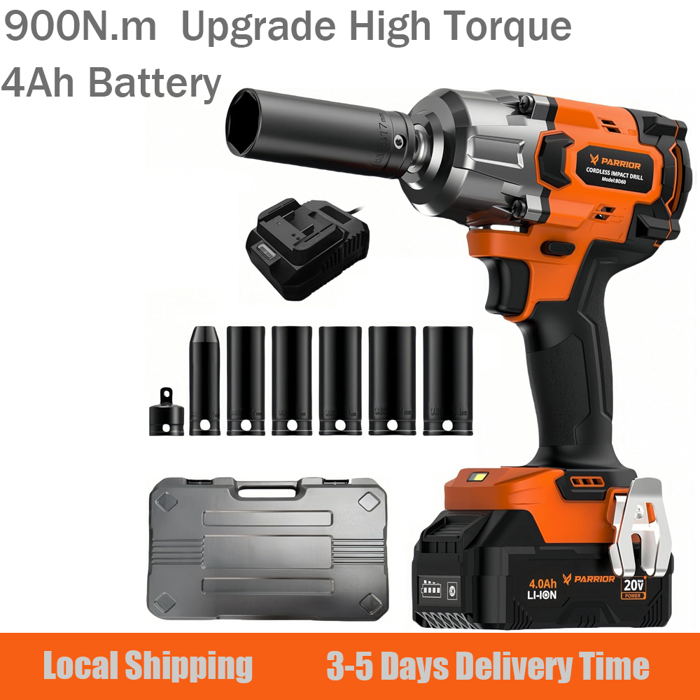 Impact Wrench Battery 4Ah - Klucz udarowy 3-biegowy z regulacją momentu