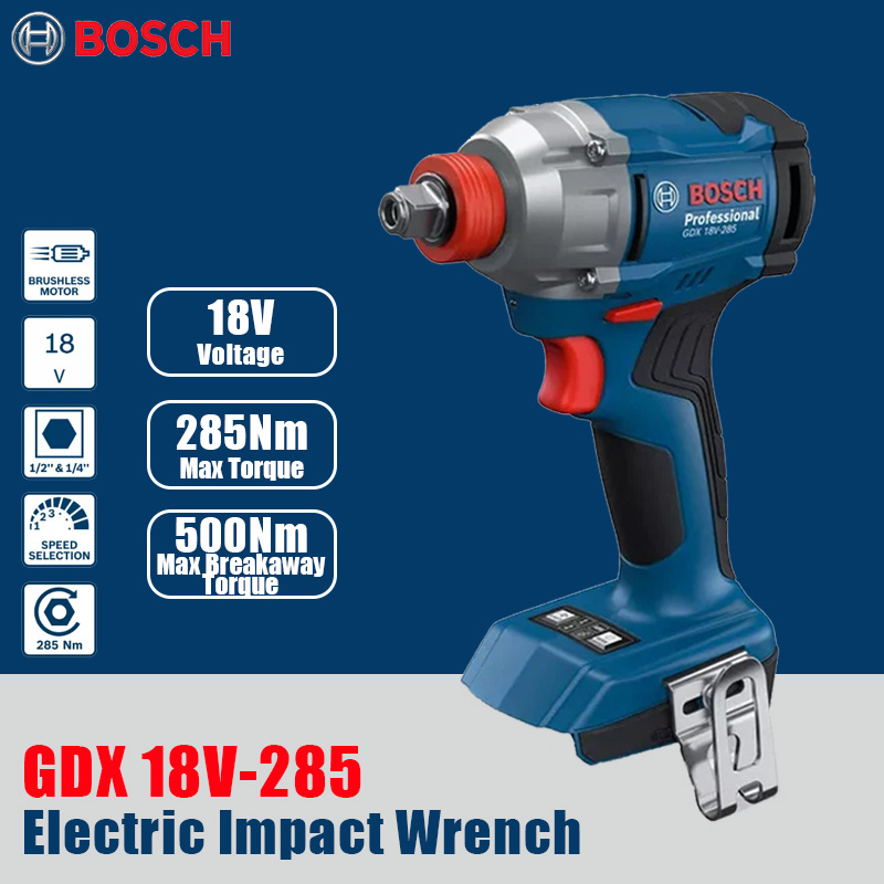 Cordless Impact Driver 1/4 Hex - Bosch GDX 18V-285 1/2'' Kwadratowy Bezprzewodowy
