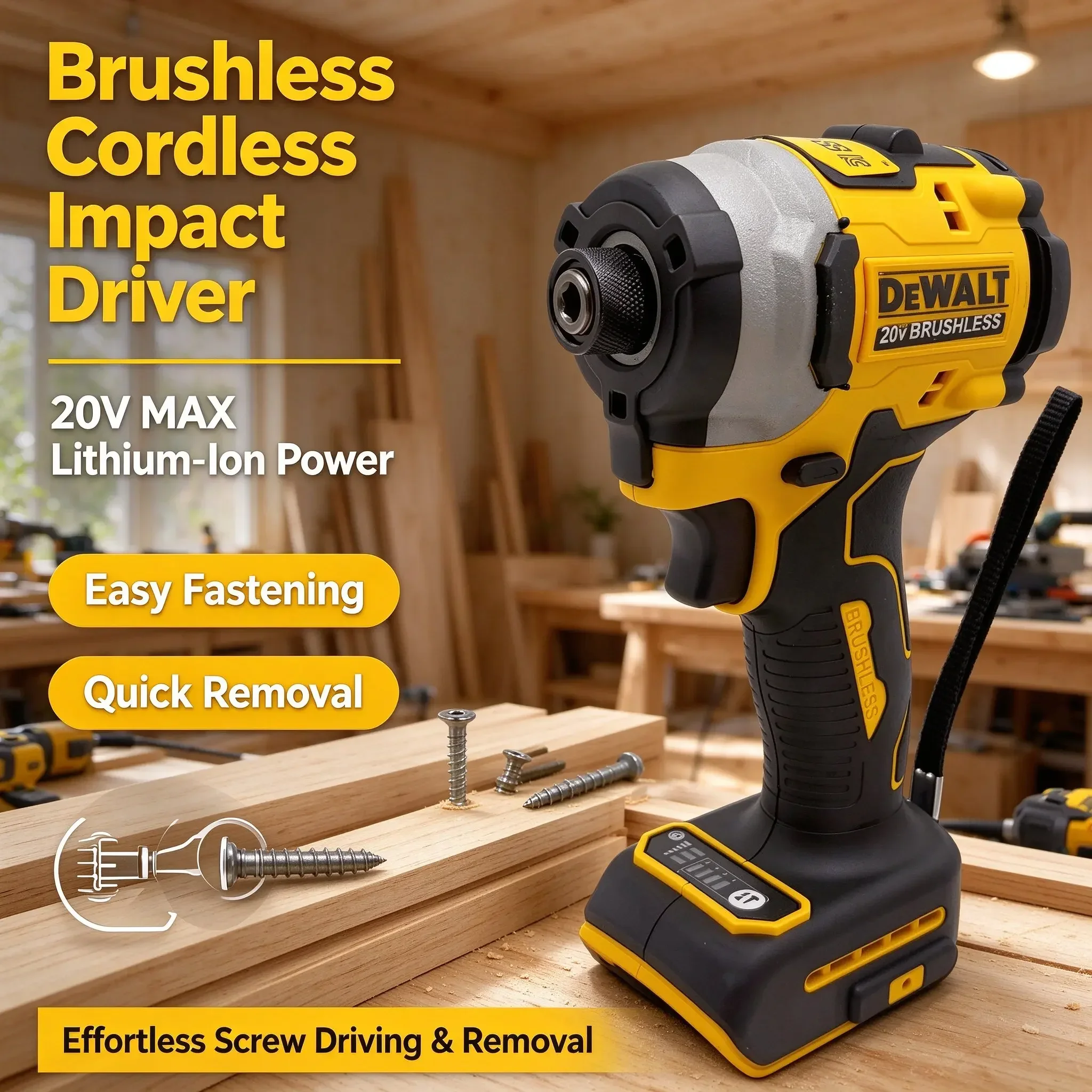 Brushless Impact Wrench 20V - DEWALT DCD850 – akumulatorowa wiertarko-wkrętarka bezszczotkowa