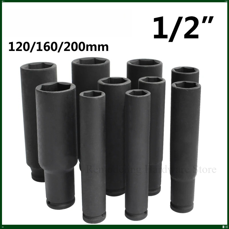 Impact Wrench Socket Set Deep - Nasadka udarowa 17-46mm 1/2