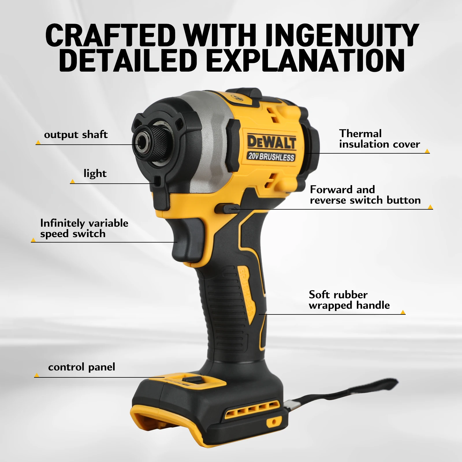 Brushless Impact Wrench 20V - DEWALT DCF850B 20V MAX ATOMIC Bezszczotkowy