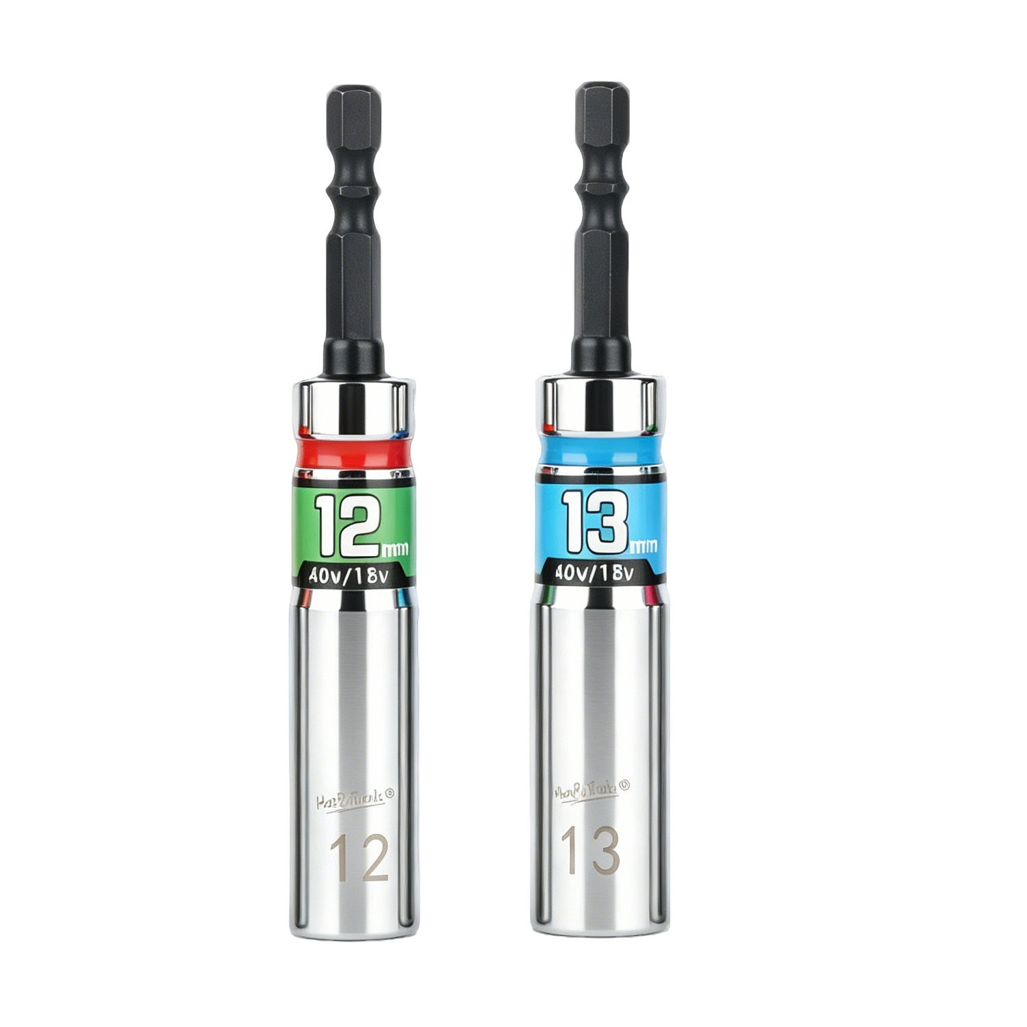 Impact Wrench Socket Set Deep - Zestaw 2 głębokich nasadek 8-19mm do