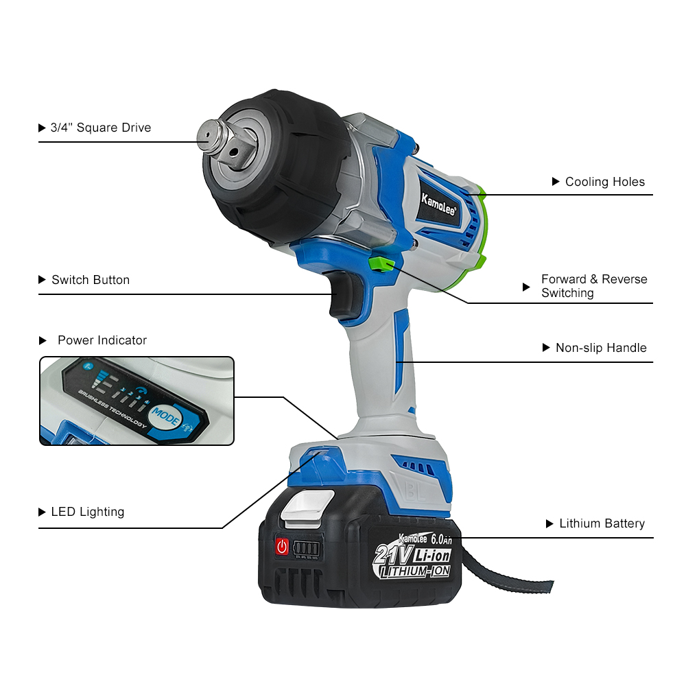 Kamolee 4100NM Wysokomomentowy – Impact Wrench 3/4 Inch High Torque recenzja i cena