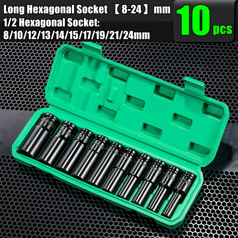 10-częściowy zestaw nasadek gł – Impact Wrench Socket Set Deep recenzja i cena