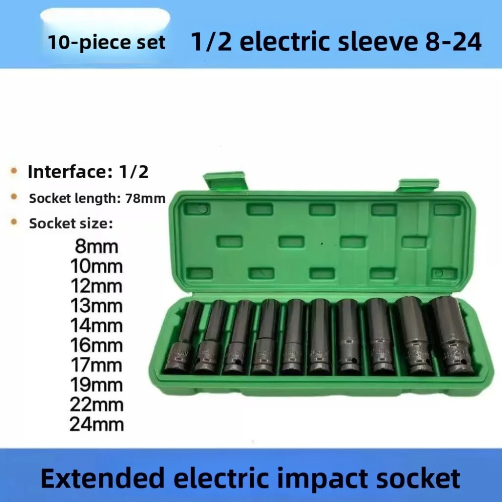 10-częściowy zestaw nasadek ud – Impact Wrench Socket Set Deep recenzja i cena