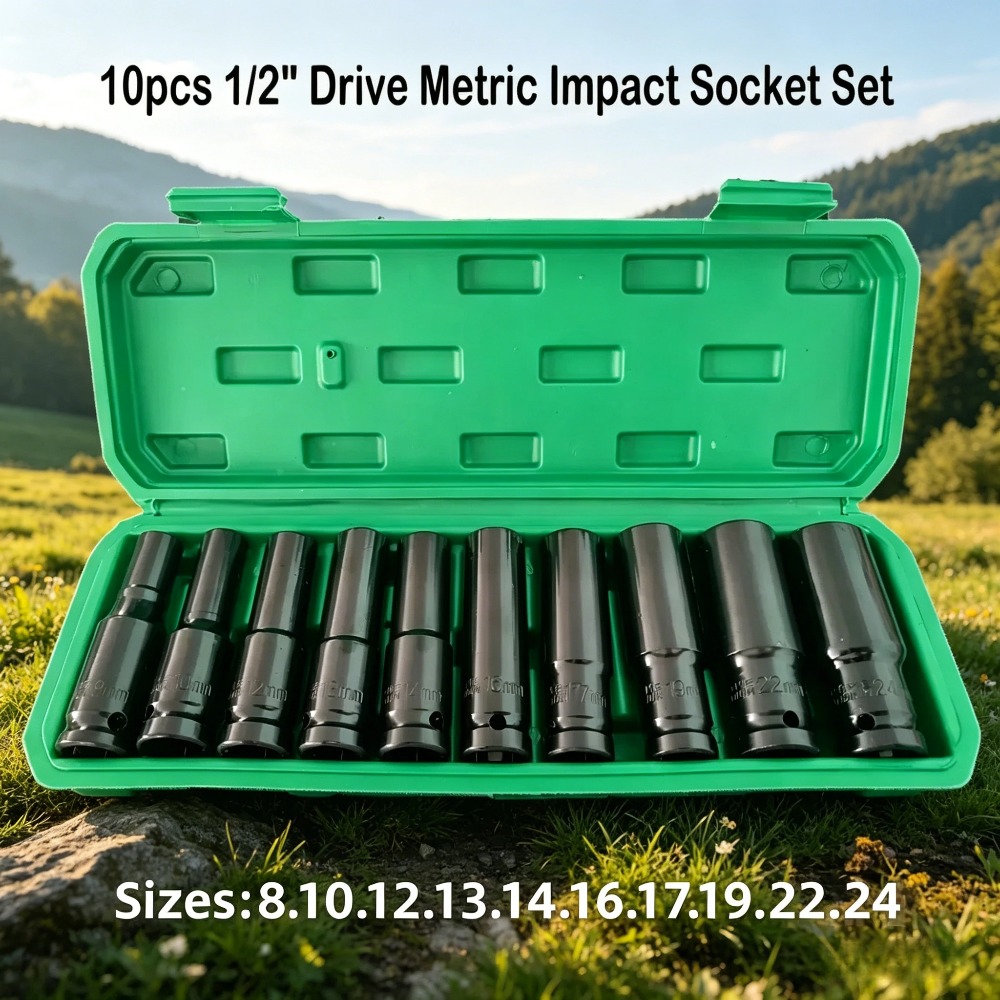 10-częściowy zestaw nasadek ud – Impact Wrench Socket Set Deep recenzja i cena