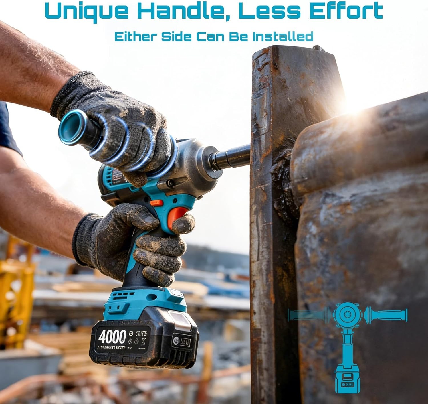 SEESII 1200Nm – akumulatorowy  – Impact Wrench Digital Torque recenzja i cena