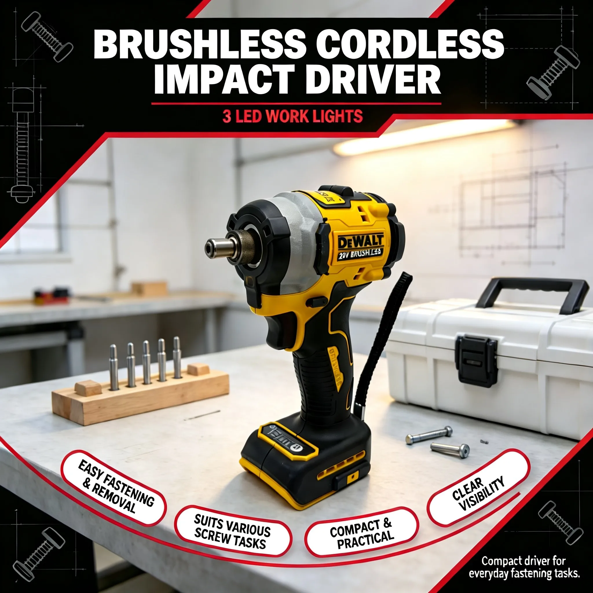 DEWALT DCF850 – wydajny wkręta – Cordless Impact Driver 1/4 Hex recenzja i cena