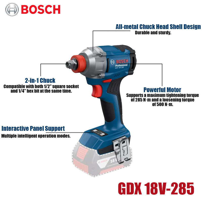Bosch GDX 18V-285 1/2'' Kwadra – Cordless Impact Driver 1/4 Hex recenzja i cena