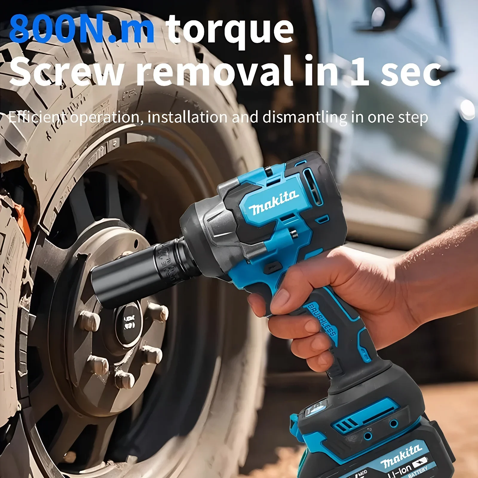 Makita 800Nm – bezszczotkowy,  – Electric Impact Wrench 800Nm recenzja i cena