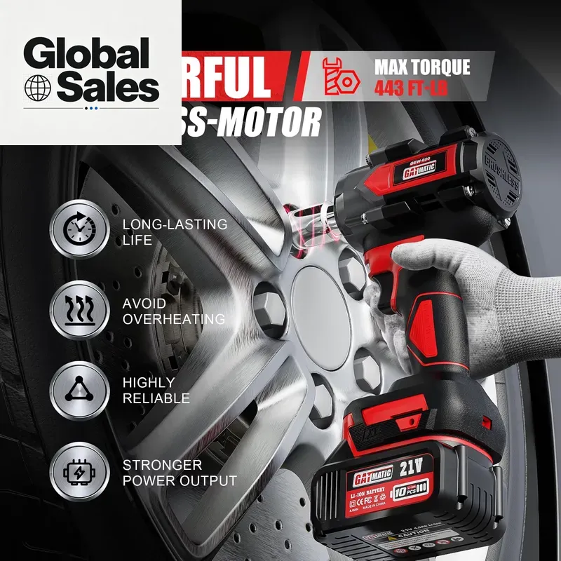 GATmatic Industrial 800Nm Bezp – Electric Impact Wrench 800Nm recenzja i cena