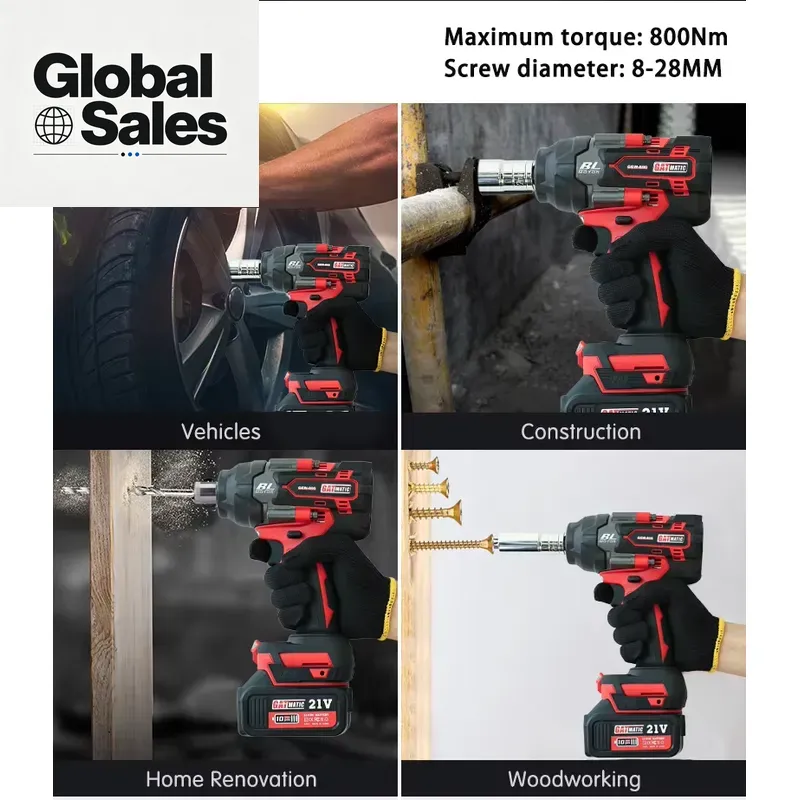 GATmatic Industrial 800Nm Bezp – Electric Impact Wrench 800Nm recenzja i cena