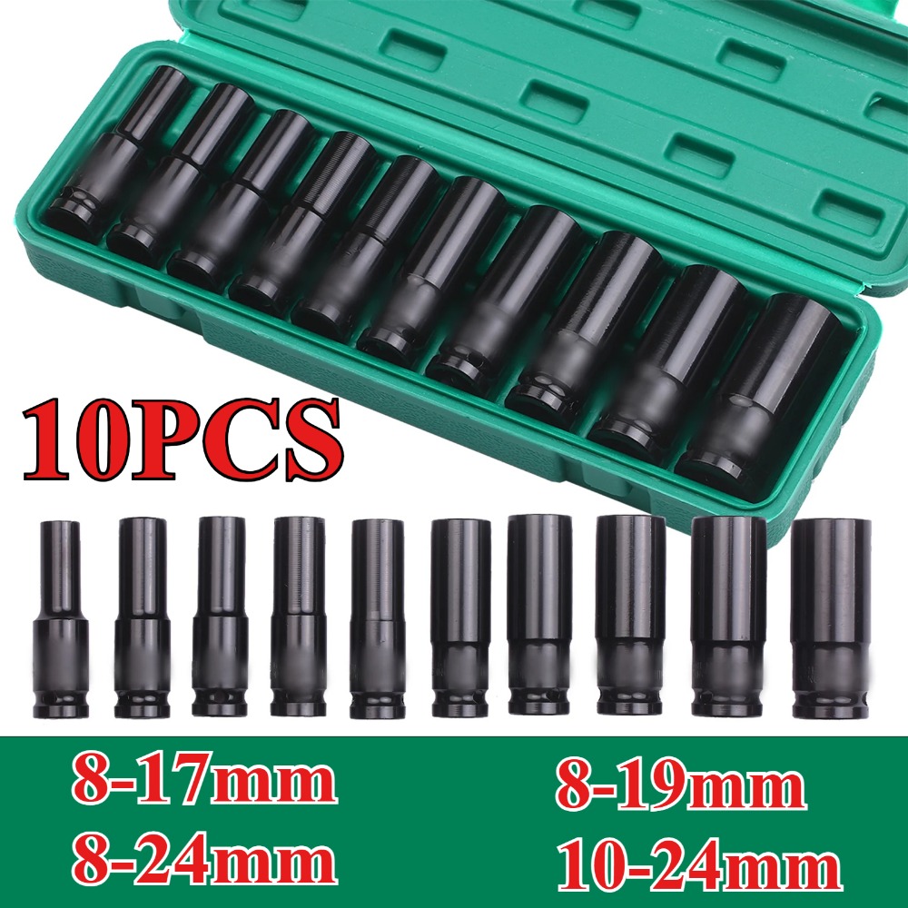 Zestaw nasadek udarowych 6-kąt – Impact Wrench Socket Set Deep recenzja i cena