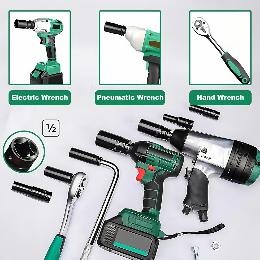 Zestaw nasadek udarowych 6-kąt – Impact Wrench Socket Set Deep recenzja i cena