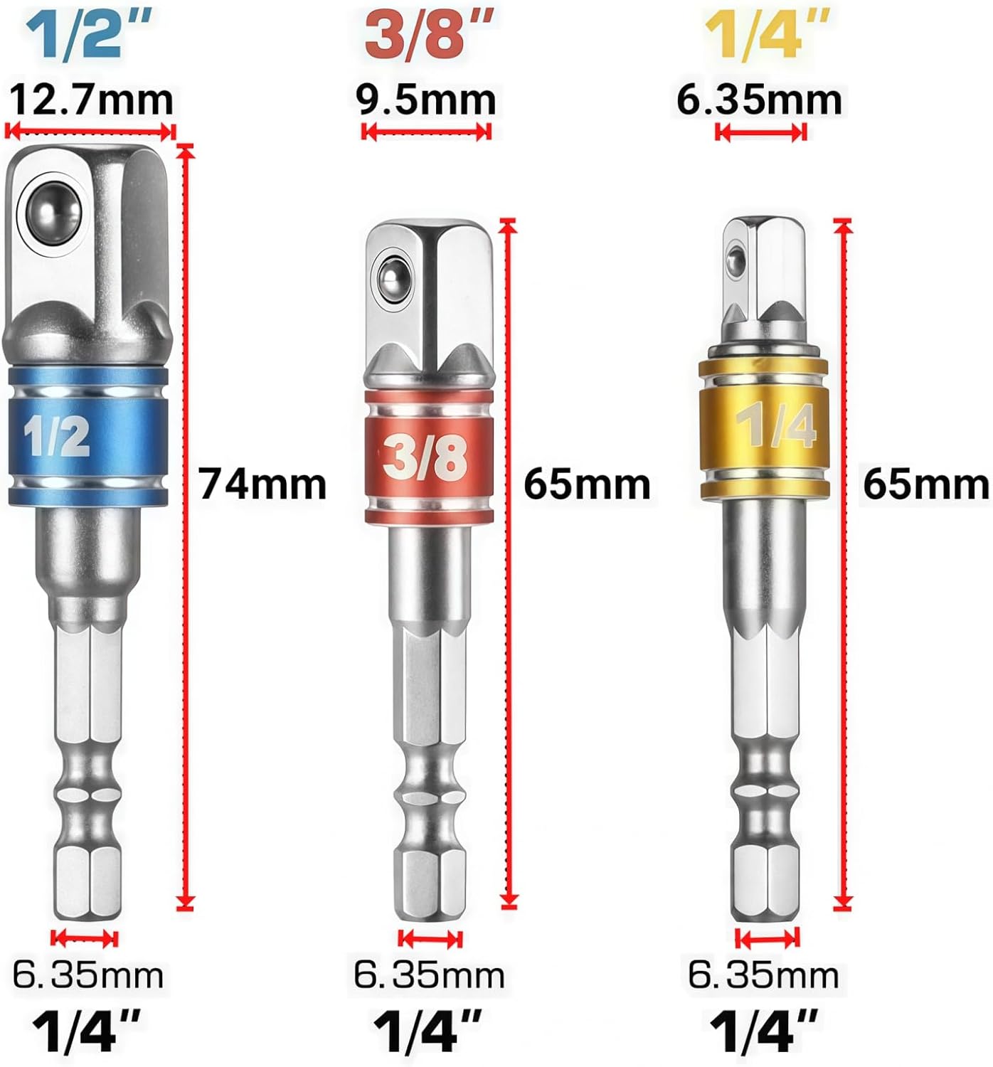 Zestaw adapterów do gniazd uda – Impact Wrench Extension Bar Set recenzja i cena