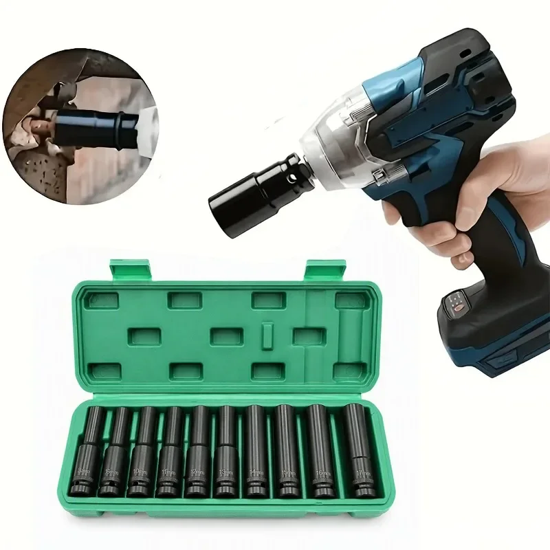 10-częściowy zestaw nasadek gł – Impact Wrench Socket Set Deep recenzja i cena