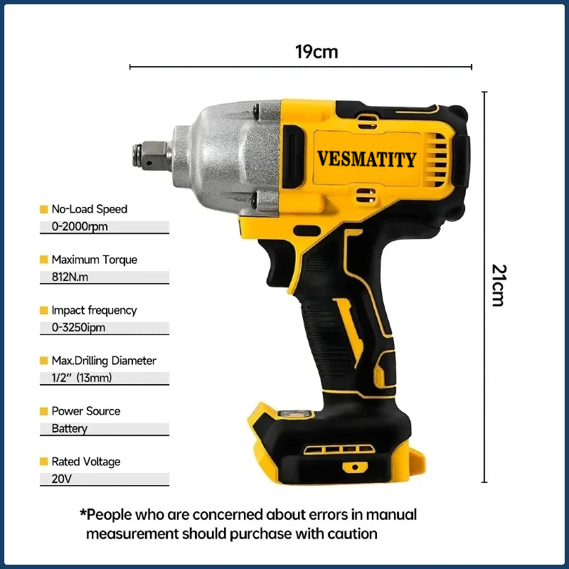 Vesmatity DCF892 – akumulatoro – Impact Wrench Digital Torque recenzja i cena