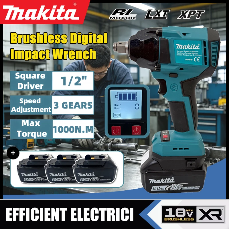 Klucz udarowy elektryczny bezs – Impact Wrench Digital Torque recenzja i cena